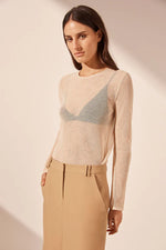 Irena Side Split Maxi Skirt Wheat