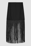 Fringe Skirt Black