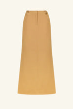 Irena Side Split Maxi Skirt Wheat