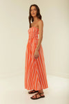 West Dress Orange Stripe