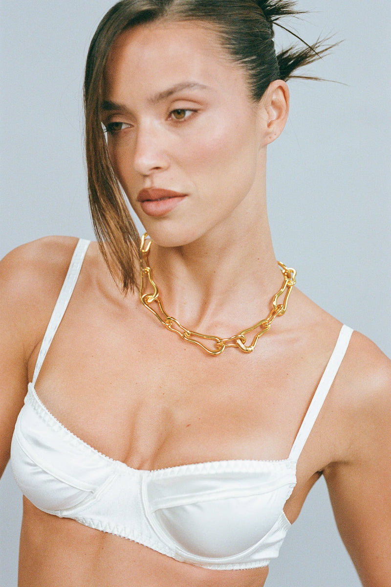 Bones Necklace Gold