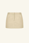 Sabato Micro Mini Skirt Khaki Beige
