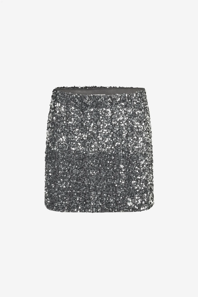 Shimmer Mini Skirt Silver
