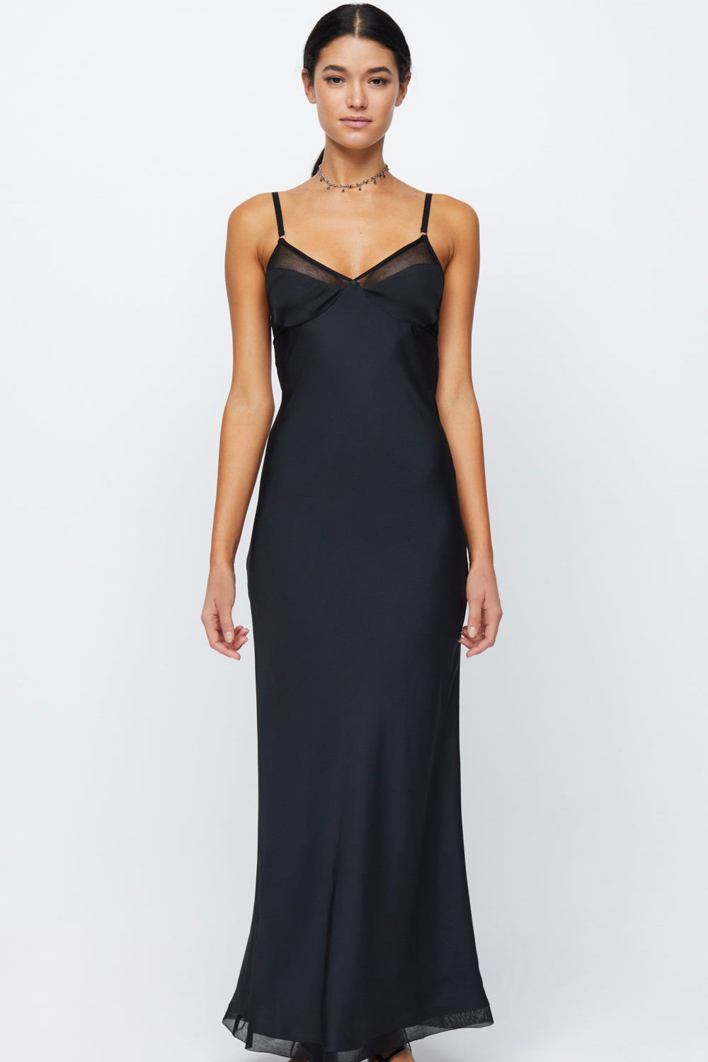 Bec and bridge 2025 black slip dress