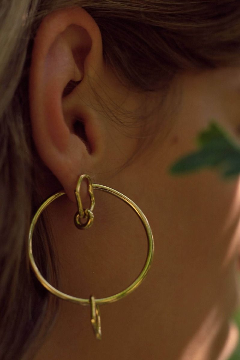 Senorita 50 Hoop Earrings Gold