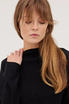 The Funnel Neck Top Black