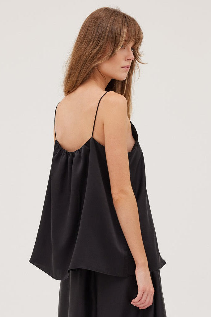 The Silk Camisole Black