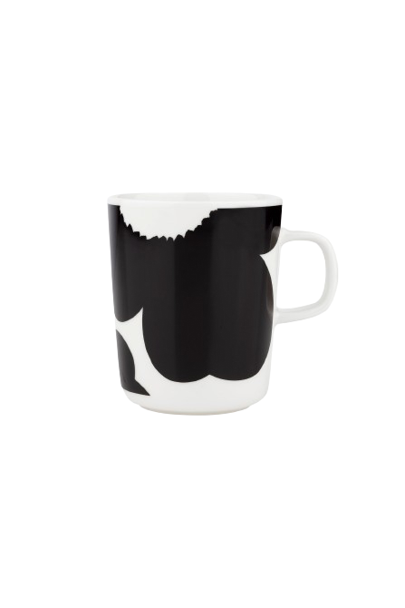 Oiva / Iso Unikko Mug 2.5 Dl White Black