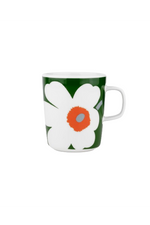 Oiva / Unikko 60th Anniversary Mug 2.5 Dl White Green Orange