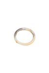 Round Rock Wishbone Bangle Sandy Pearl Gold
