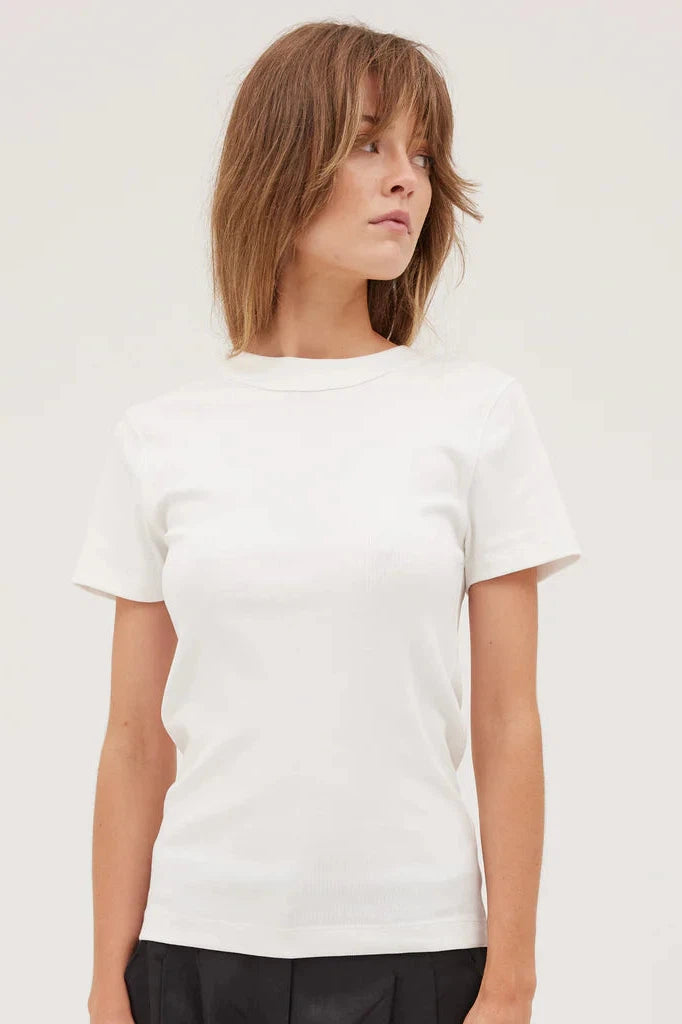 The Rib Tee White