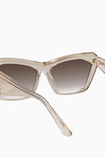 Piaf Champagne w. Gold Metal / Brown Gradient Lens
