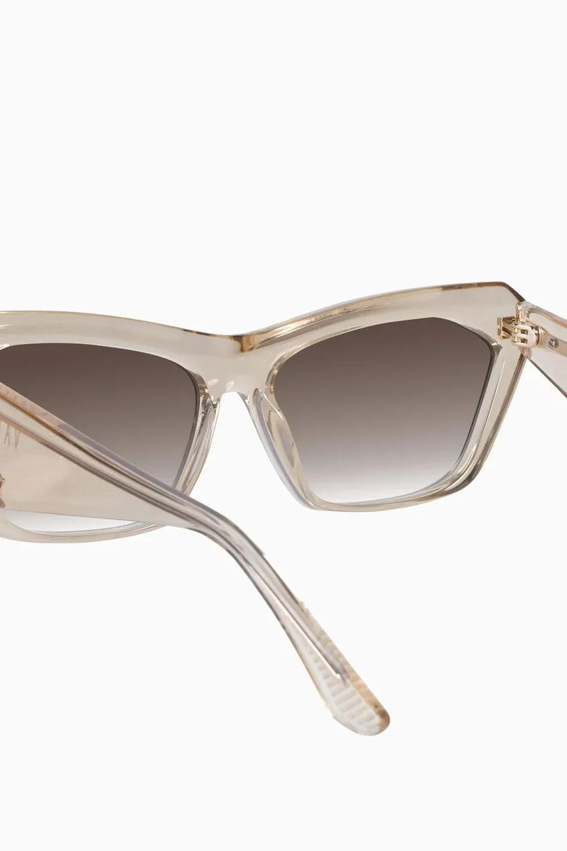 Piaf Champagne w. Gold Metal / Brown Gradient Lens