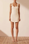 Amura Bustier Mini Dress Cream