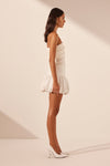 Blanc Bubble Mini Skirt Ivory