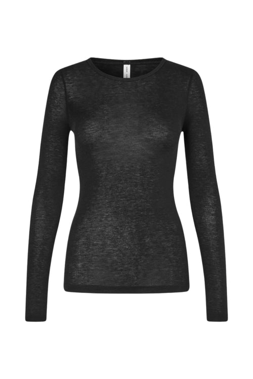 Sadou T-shirt Ls 15499 Black