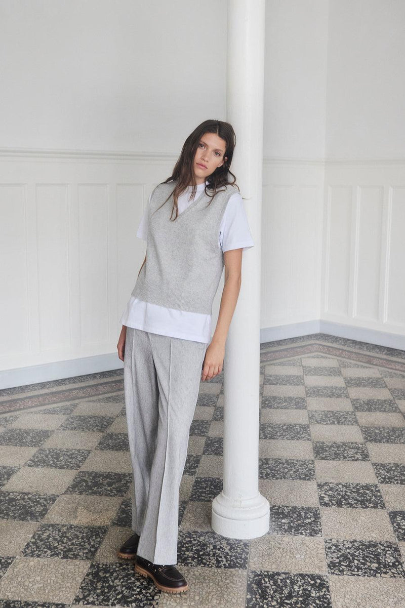 Kalem Pants Grey Melange