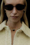 Whitney Heart Choker 18K Gold Plating