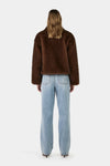 Frankie Faux Fur Jacket Chocolate
