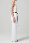 Annina High Rise Wide Leg 30" in Seashell