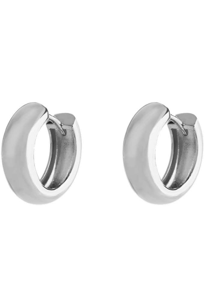 Bold Lightweight Hoops Silver