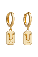 Roar Lion Earrings Gold