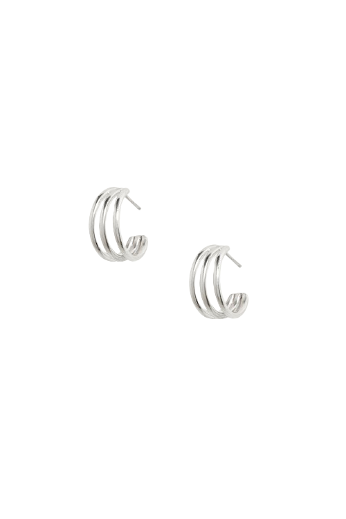 Ever Silver Hoops