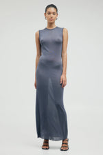 Glimmer Knit Tank Maxi Slate