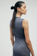 Glimmer Knit Tank Maxi Slate