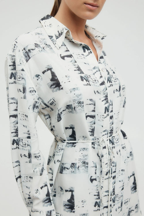 Lip Service Oversized Shirt Dress Lips