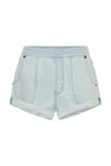 Hunters Mid Waist Boyfriend Elasticated Denim Shorts Xanthe