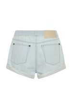 Hunters Mid Waist Boyfriend Elasticated Denim Shorts Xanthe