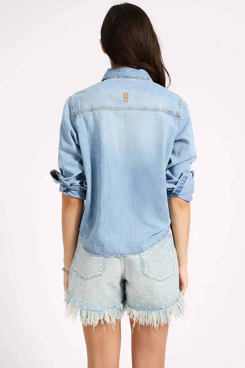 Nixie Classic Fit Denim Shirt Fleetwood Blue