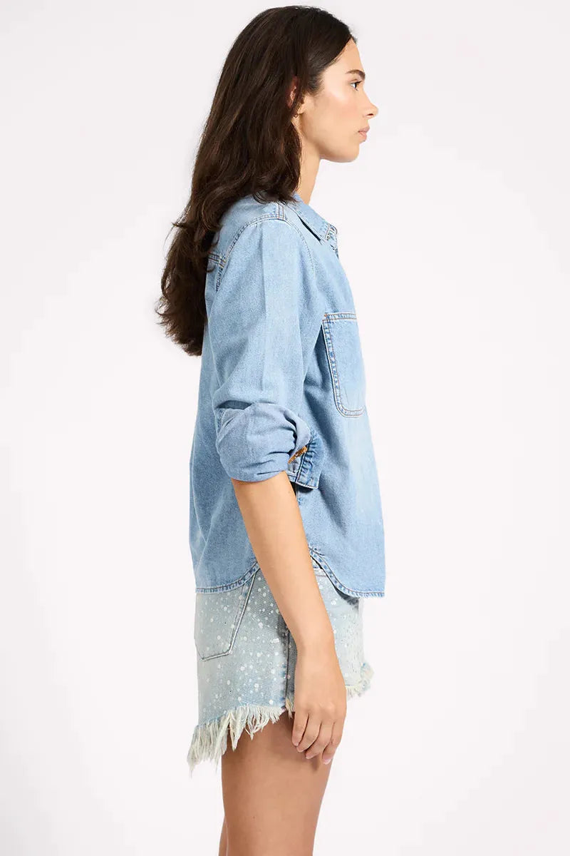 Nixie Classic Fit Denim Shirt Fleetwood Blue