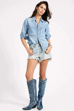 Nixie Classic Fit Denim Shirt Fleetwood Blue