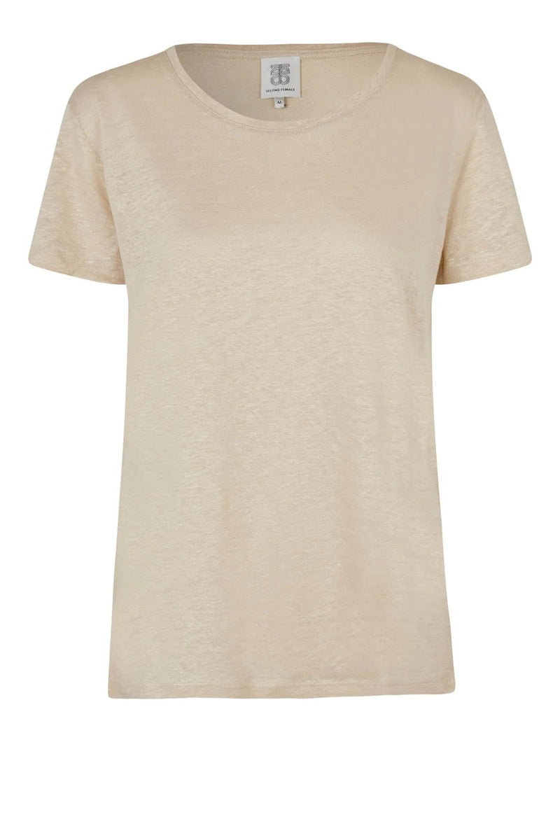 Peony O-Neck Tee French Oak