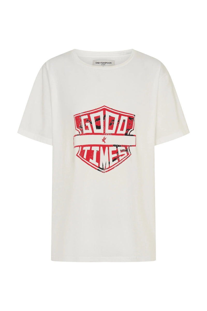 Good Times Boyfriend Tee White
