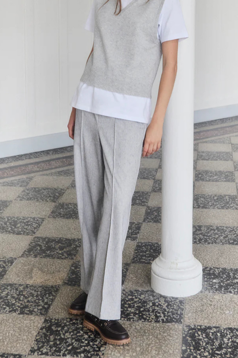 Kalem Pants Grey Melange