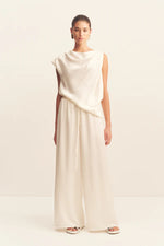 Huxley Draped Top Vanilla