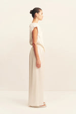 Huxley Draped Top Vanilla