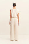 Huxley Draped Top Vanilla