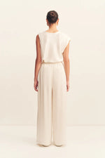 Huxley Draped Top Vanilla