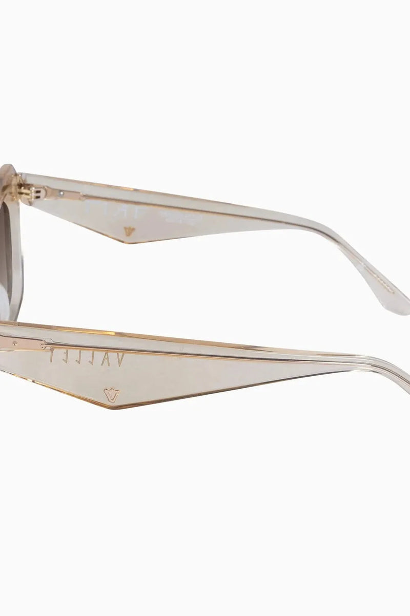 Piaf Champagne w. Gold Metal / Brown Gradient Lens