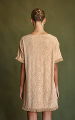 Marrakesh Tile Terry Dress Macadamia