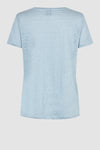 Peony O-Neck Tee Ashley Blue