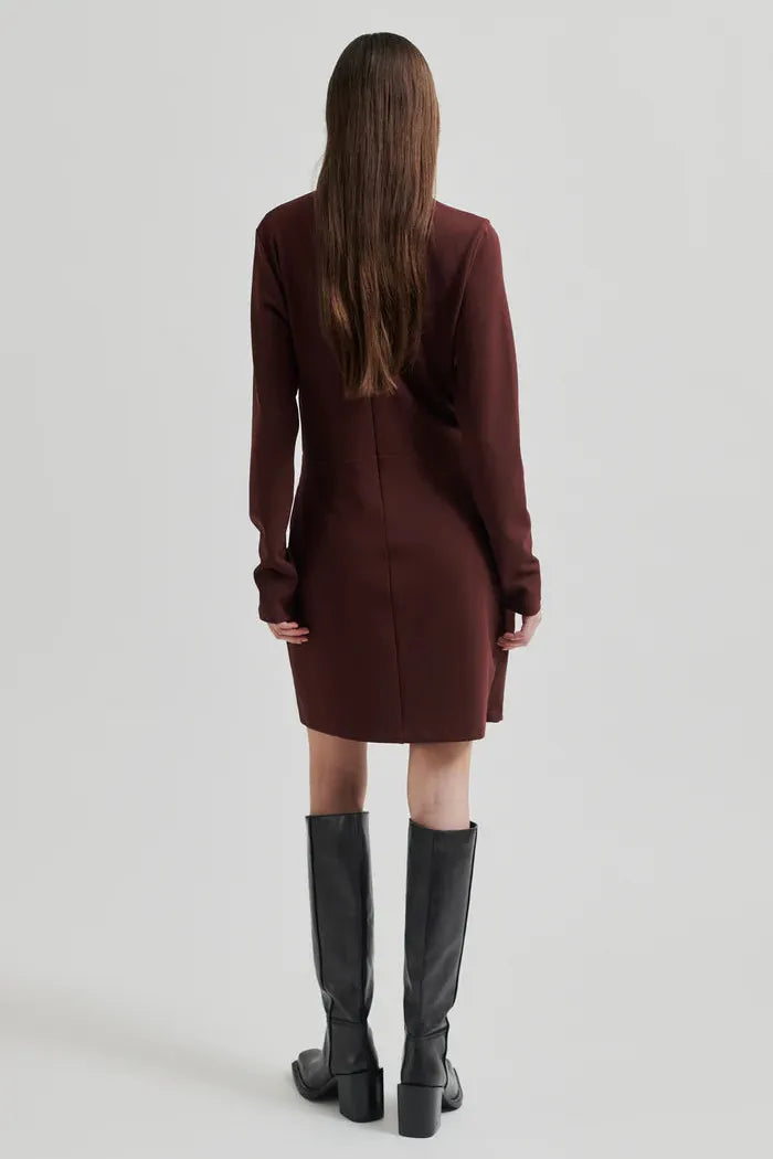 Kos Short Dress Bitter Chocolate