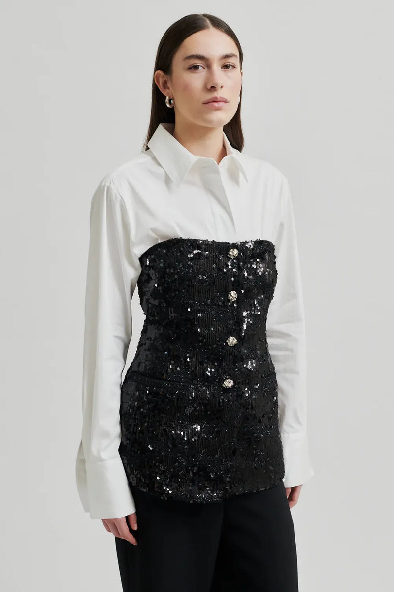 Flakes Top Black