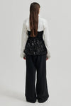 Flakes Top Black