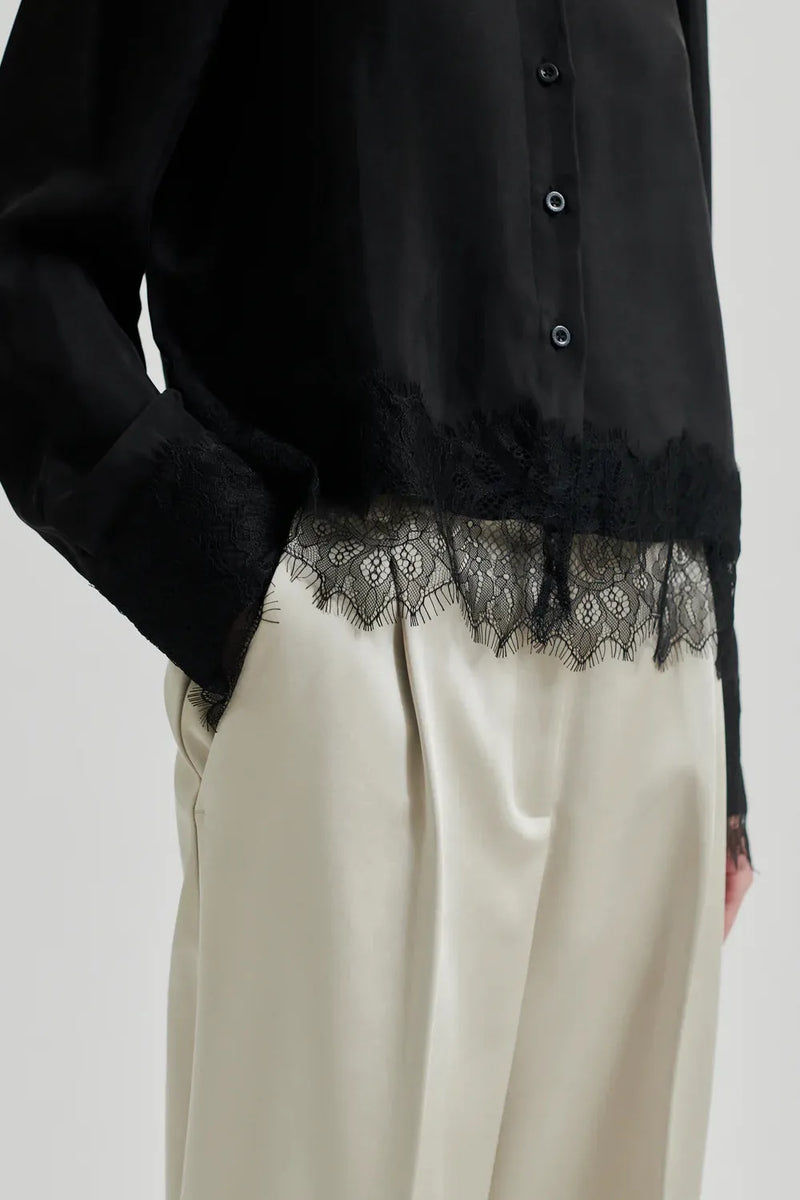 Esmae Lace Shirt Black