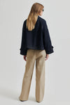 Columbus Trench Jacket Dark Blue Denim